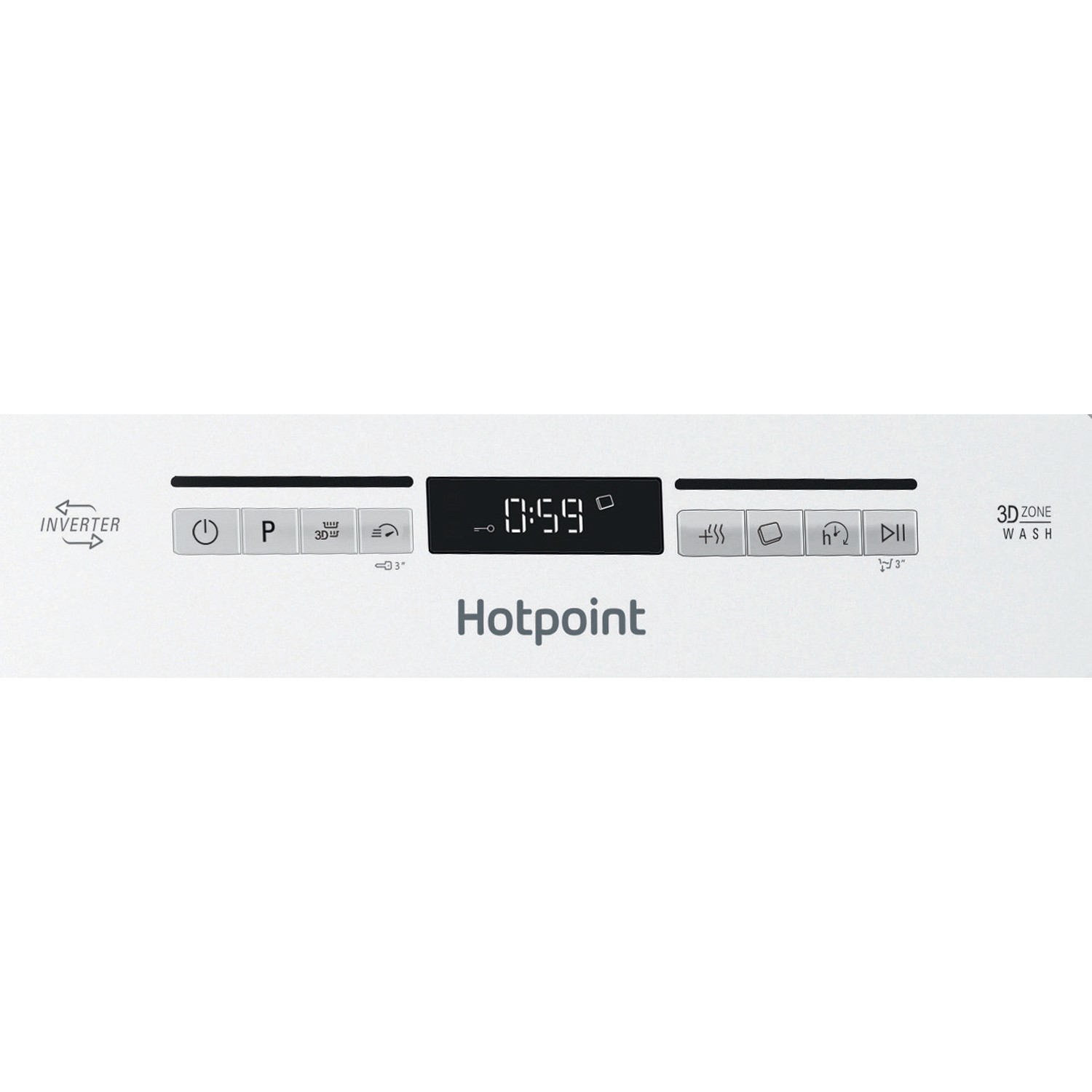 Hotpoint 10 Place Settings Freestanding Dishwasher White