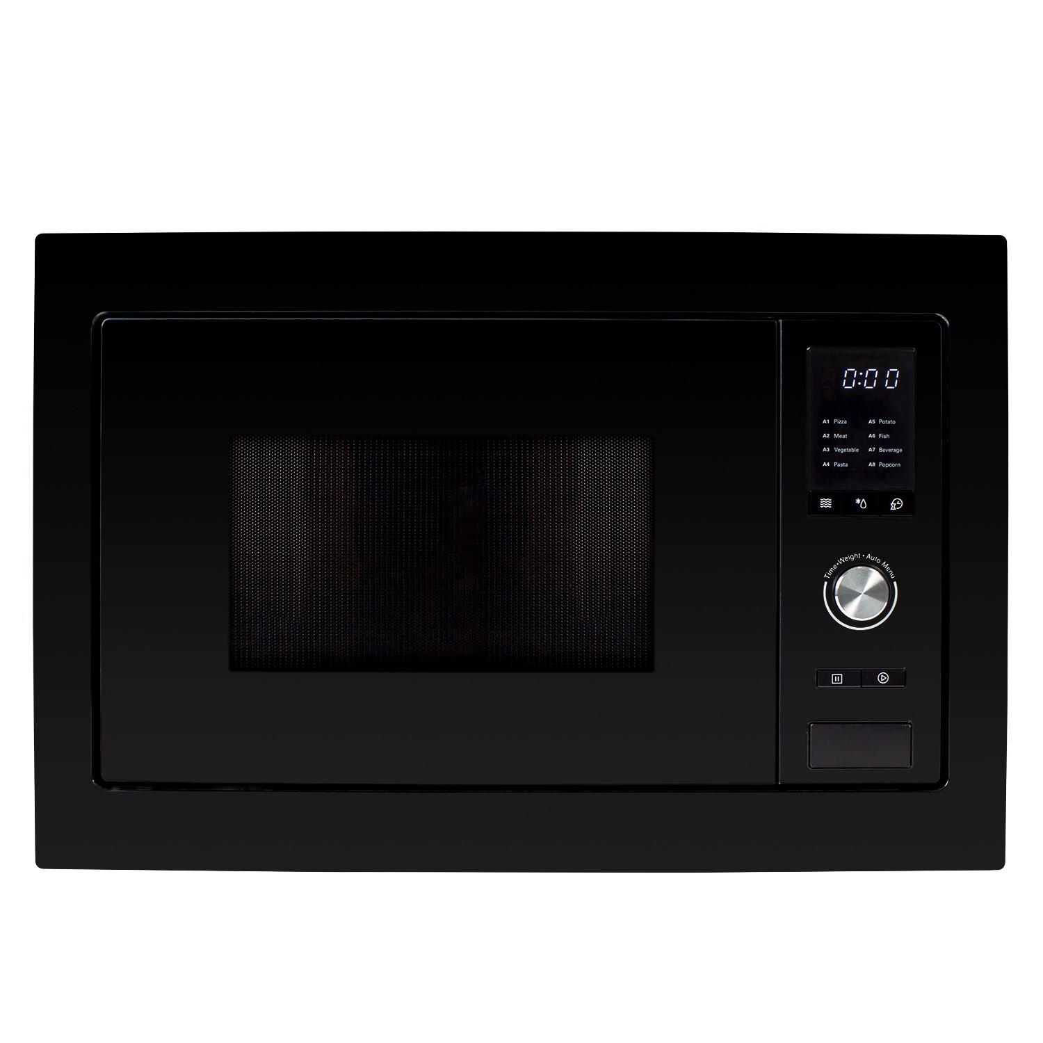 electriQ 25L 900W Black Built-In Microwave