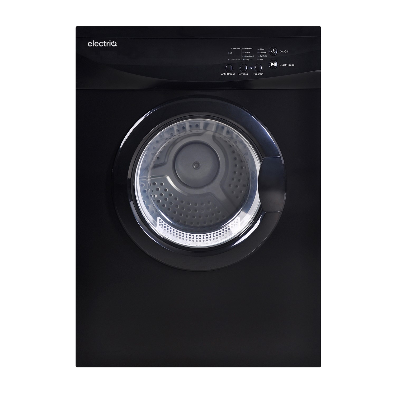 Refurbished electriQ Eiqtd7black Freestanding Vented 7KG Tumble Dryer Black