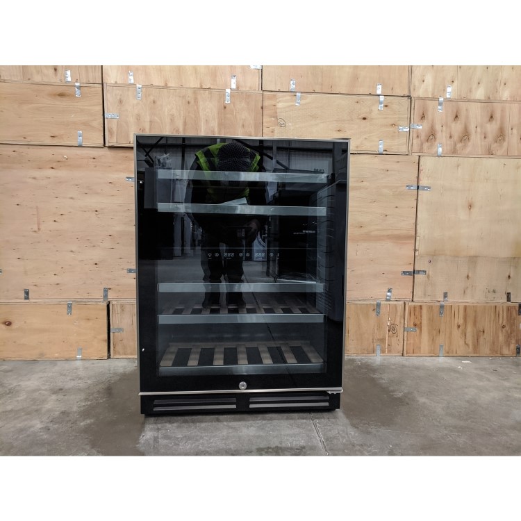 Refurbished electriQ EQWINECH60 Freestanding 51 Bottle Dual Zone Under Counter Wine Cooler
