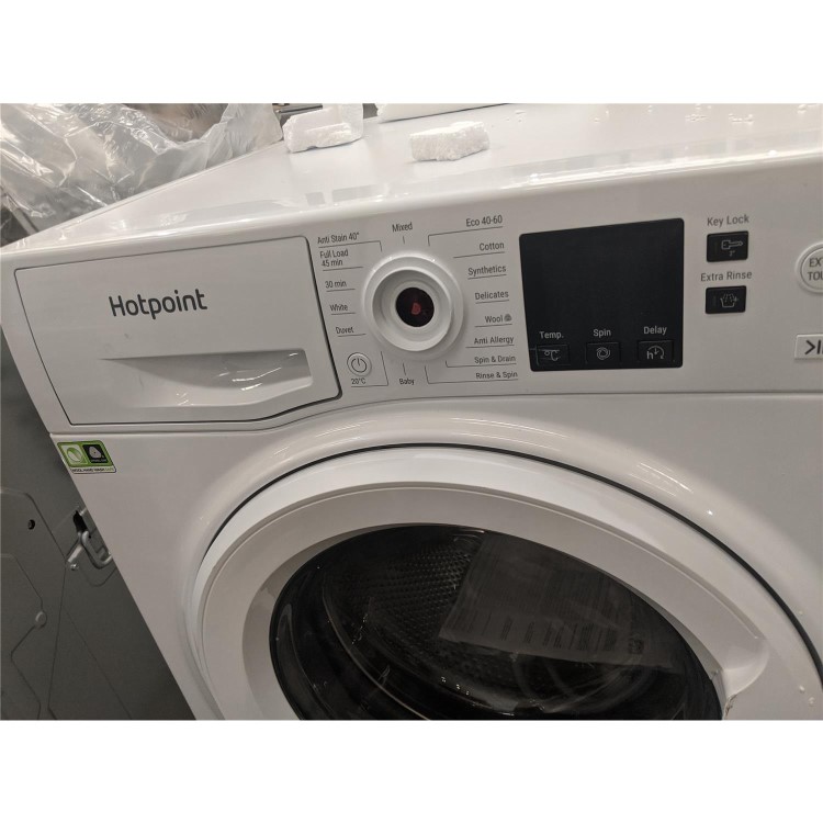 Refurbished Hotpoint NSWM944CWUKN Freestanding 9KG 1400 Spin Washing Machine