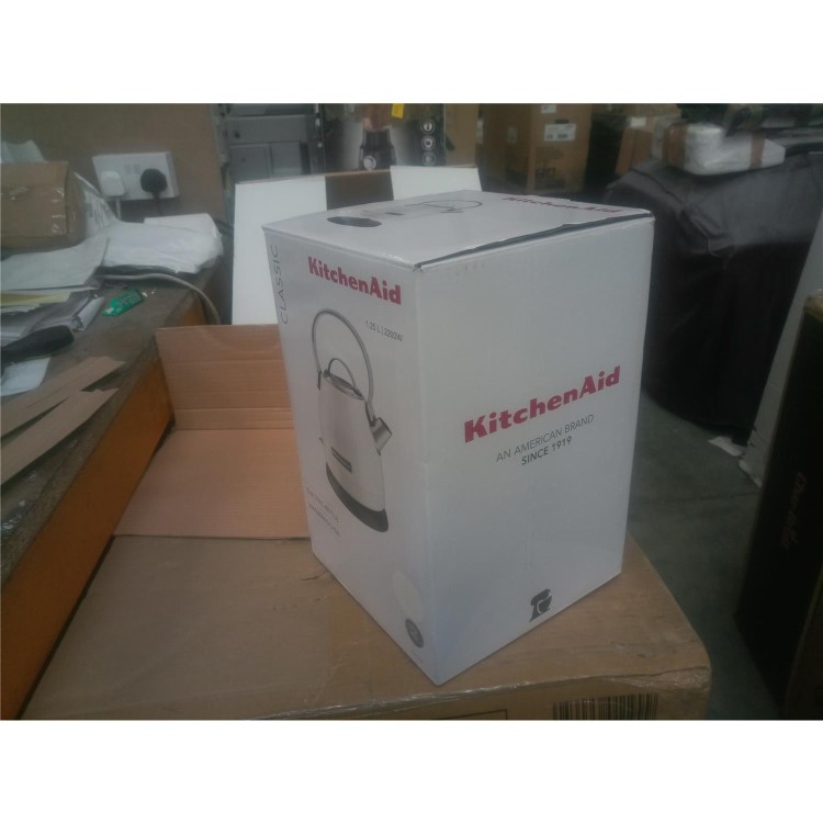Refurbished KitchenAid 5KEK1222BWH Classic 1.25L Traditional Kettle White