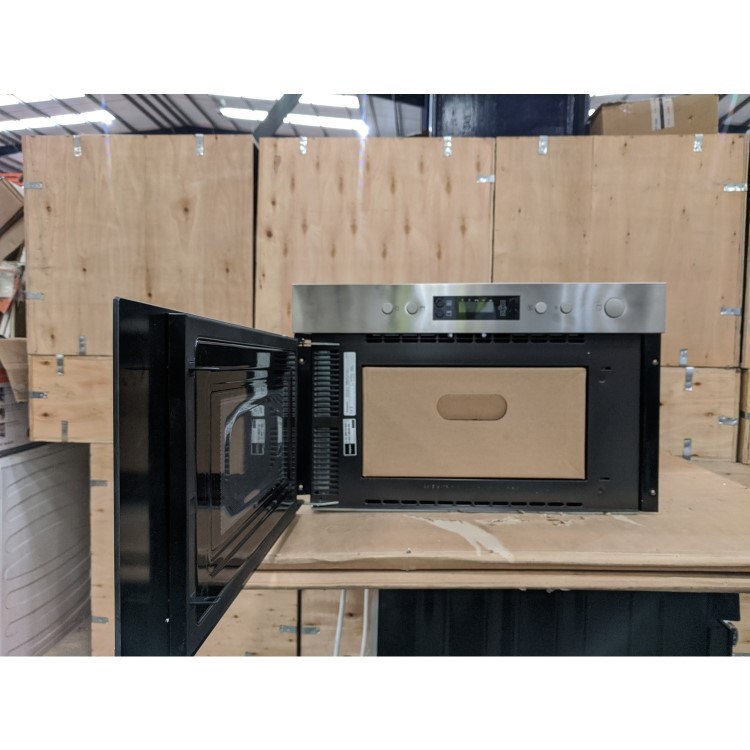 Refurbished Hotpoint MN314IXH Built In 22L with Grill 750W Microwave Stainless Steel