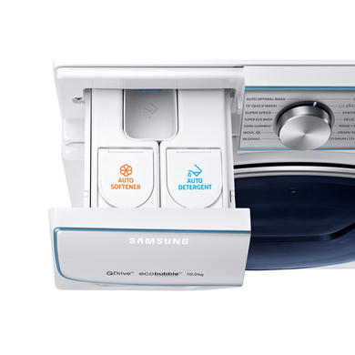 Refurbished Samsung AddWash WW10M86DQOA Freestanding 10KG 1600 Spin Washing Machine White