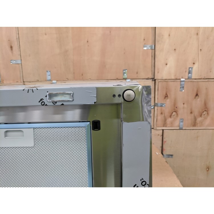 Refurbished Elica Hidden HIDDEN-90 90cm Chimney Cooker Hood Stainless Steel And White Glass