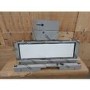 Refurbished Elica Hidden HIDDEN-90 90cm Chimney Cooker Hood Stainless Steel And White Glass