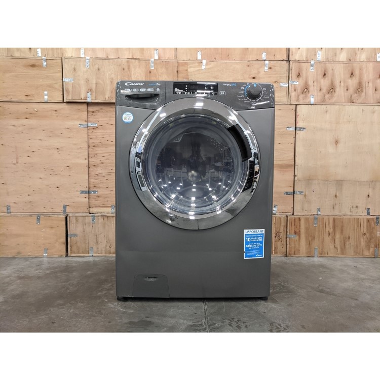 Refurbished Candy CSOW2853TWCGE-80 Freestanding 8/5KG 1200 Spin Washer Dryer Graphite