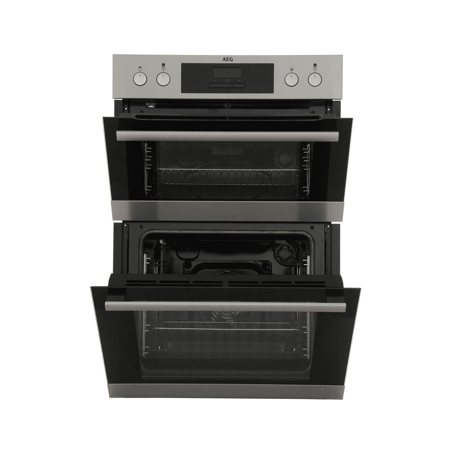 AEG 6000 Built In Electric Double Oven with Catalytic Cleaning Stainless Steel DCB331010M