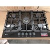 Refurbished Neff T27DS59S0 N70 75cm 5 Burner Gas Hob Black With Cast Iron Pan Stands