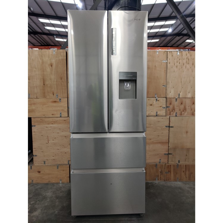Refurbished Haier HB16WMAA 424 Litre American Fridge Freezer Stainless Steel