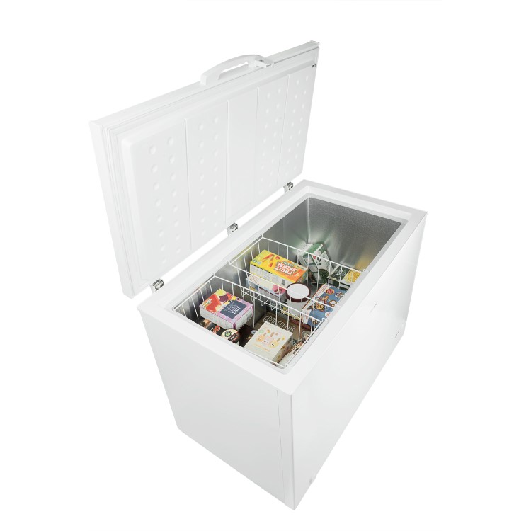 Refurbished electriQ 300 Litre Chest Freezer 67cm Deep  112cm Wide - White