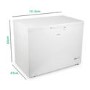Refurbished electriQ 300 Litre Chest Freezer 67cm Deep  112cm Wide - White