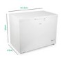 GRADE A3 - electriQ 300 Litre Chest Freezer 67cm Deep A+ Energy Rating 112cm Wide - White