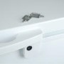 Refurbished electriQ 300 Litre Chest Freezer 67cm Deep  112cm Wide - White