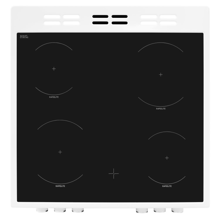 GRADE A2 - Beko KDC653W 60cm Double Oven Electric Cooker With Ceramic Hob And Programmable Timer White