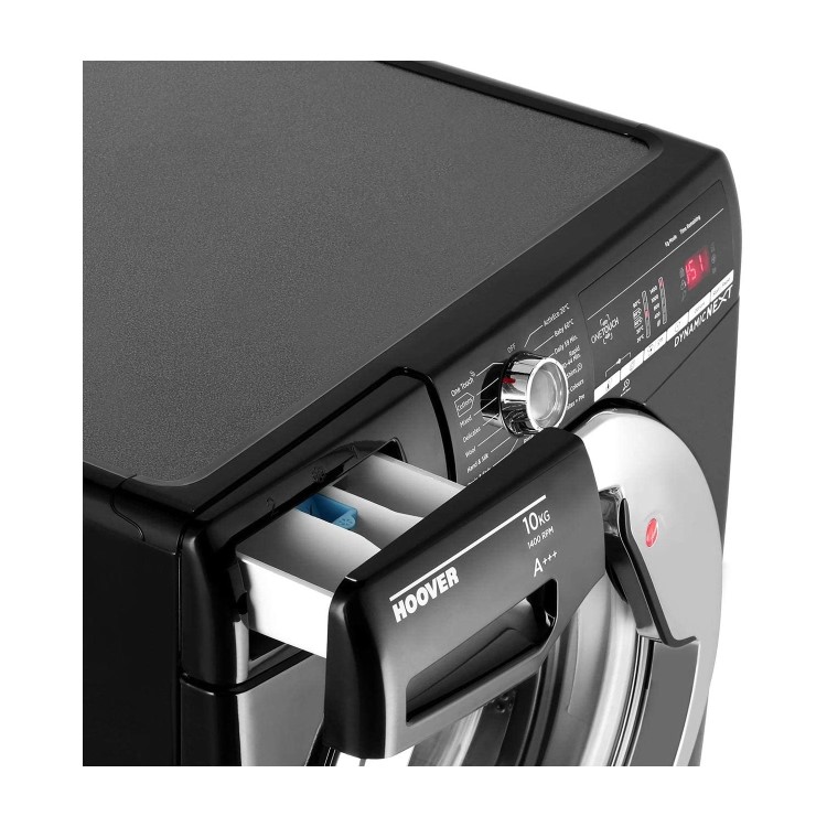 Refurbished Hoover Dynamic Next DXOA410C3B Smart Freestanding 10KG 1400 Spin Washing Machine Black