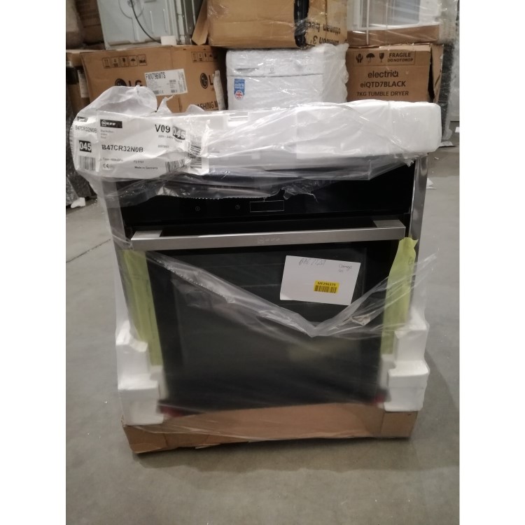 Refurbished Neff N70 Slide & Hide Electric Single Oven - Stainless Steel