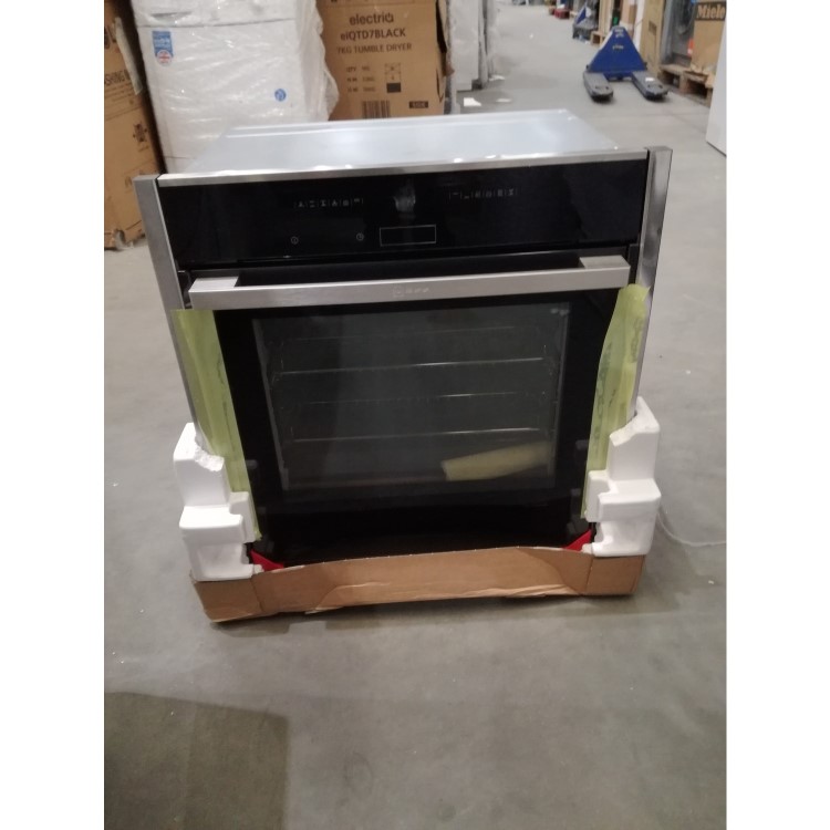 Refurbished Neff N70 Slide & Hide Electric Single Oven - Stainless Steel