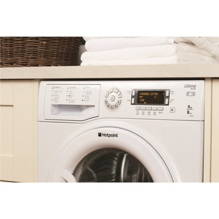 GRADE A2 - Hotpoint SUTCD97B6P Ultima 9kg Freestanding Condenser Tumble Dryer - Polar White