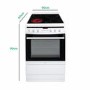 Refurbished Amica 608CE2TAW 60cm Electric Cooker White