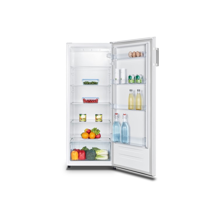 GRADE A3 - Fridgemaster MTL55242 143x55cm 242L Freestanding Upright Larder Fridge - White