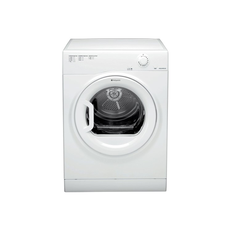 GRADE A3 - HOTPOINT TVFM70BGP 7kg Freestanding Vented Tumble Dryer - Polar White