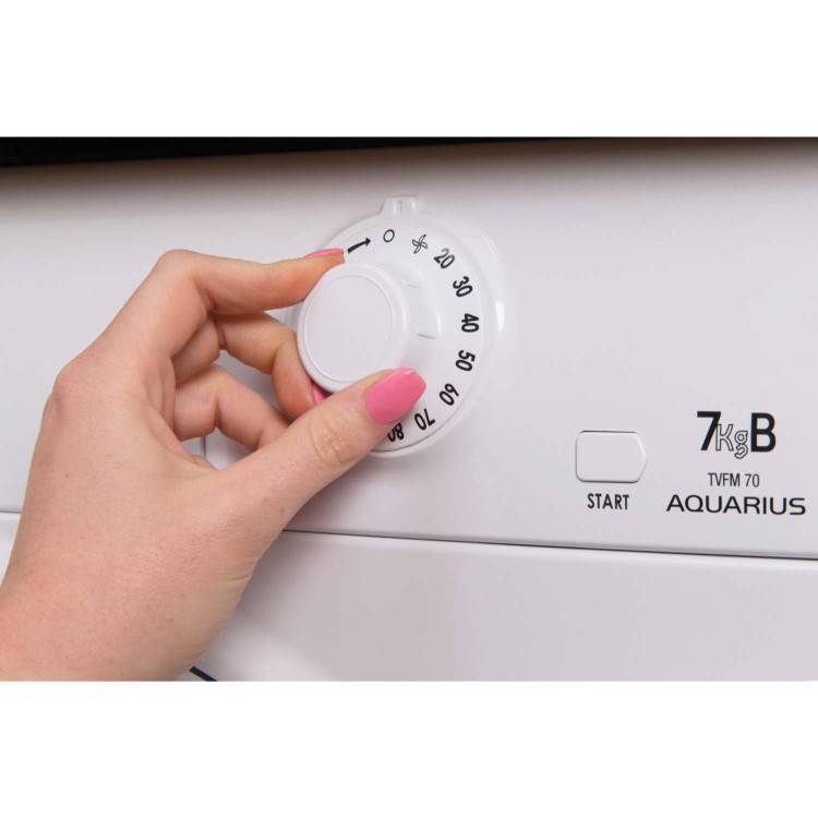GRADE A1 - Hotpoint TVFM70BGP 7kg Freestanding Vented Tumble Dryer Polar White