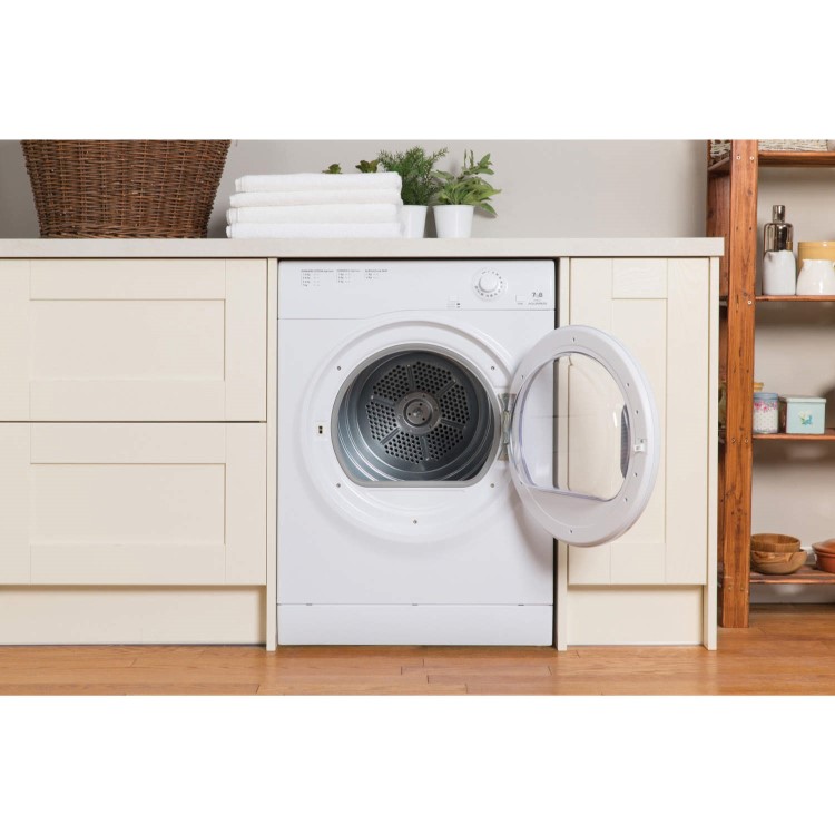GRADE A1 - Hotpoint TVFM70BGP 7kg Freestanding Vented Tumble Dryer Polar White