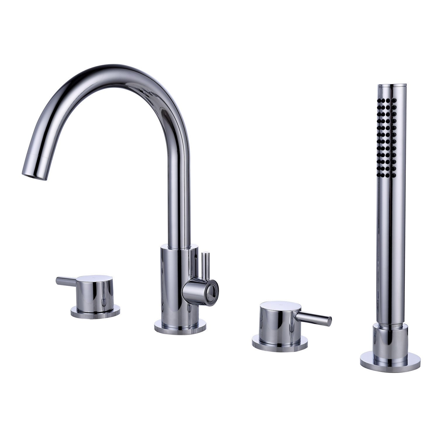 Chrome Bath Shower Mixer Tap - 4 tap hole - Arissa