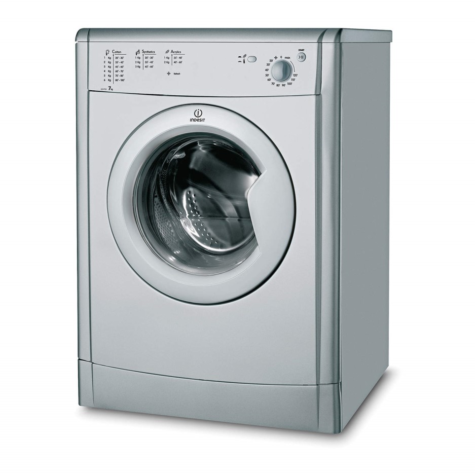 INDESIT IDV75S EcoTime 7kg Freestanding Vented Tumble Dryer Silver