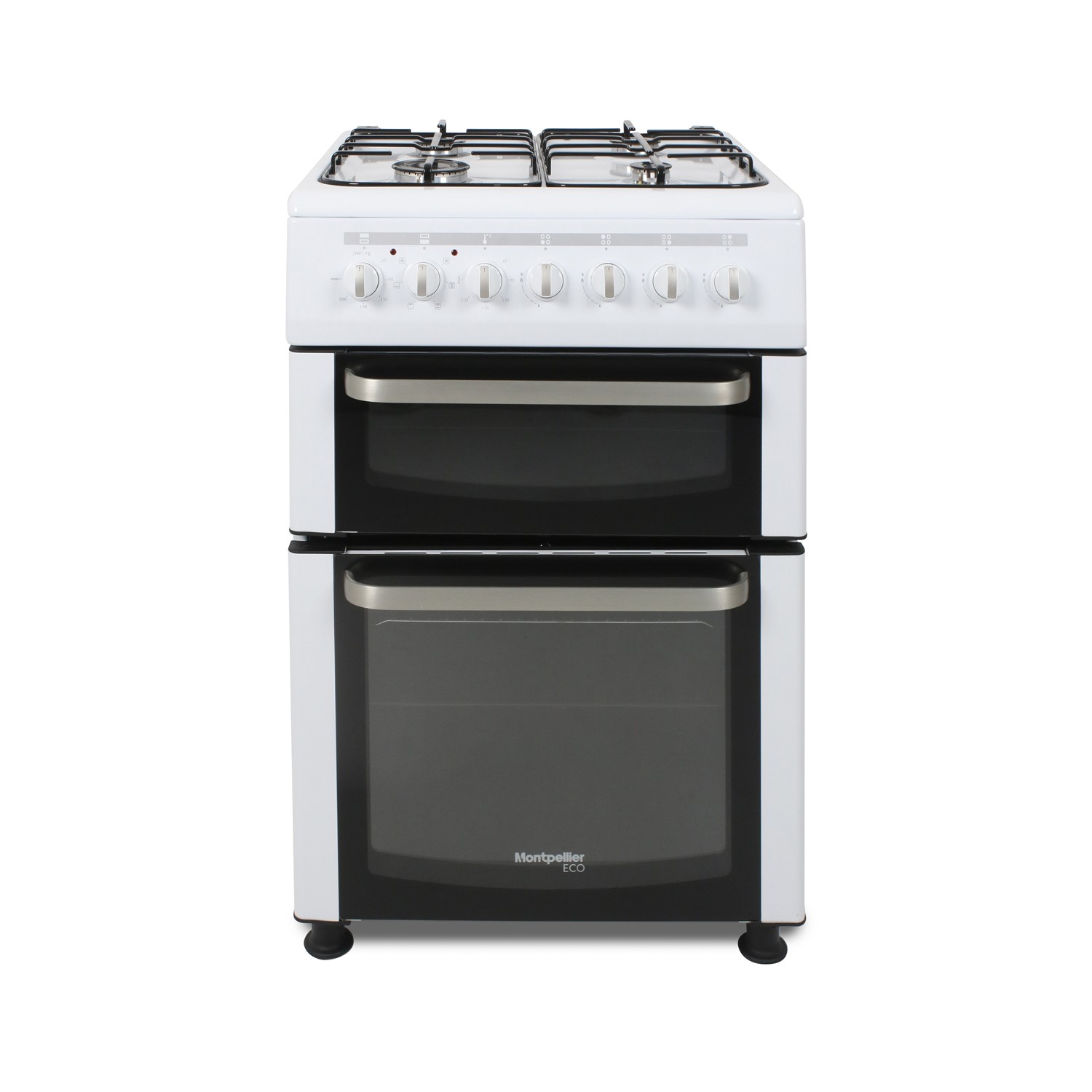 Refurbished Montpellier TDF60W 60cm Dual Fuel Double Cavity Cooker White