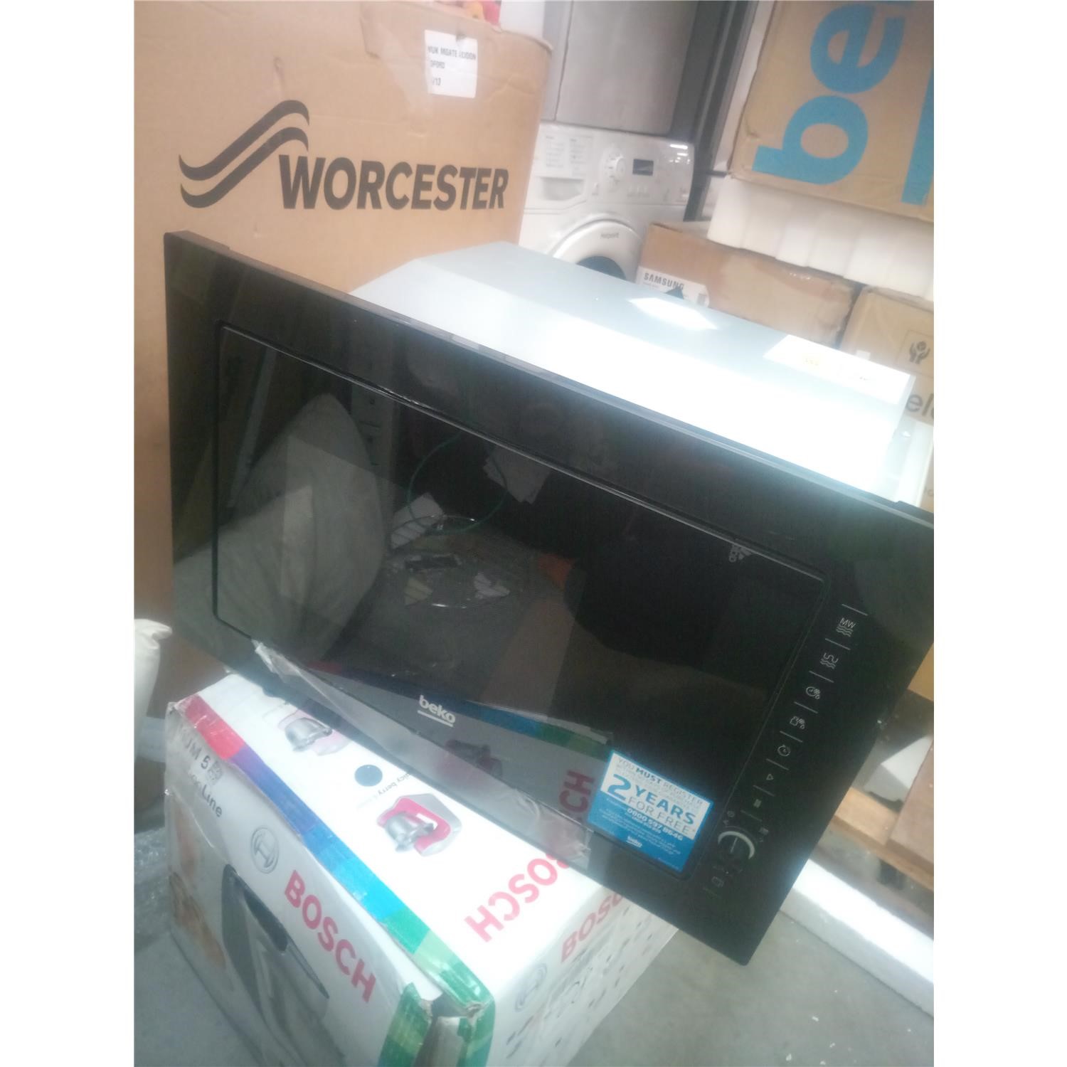 Refurbished Beko MGB25333BG Built In 25L 900W Microwave with Grill