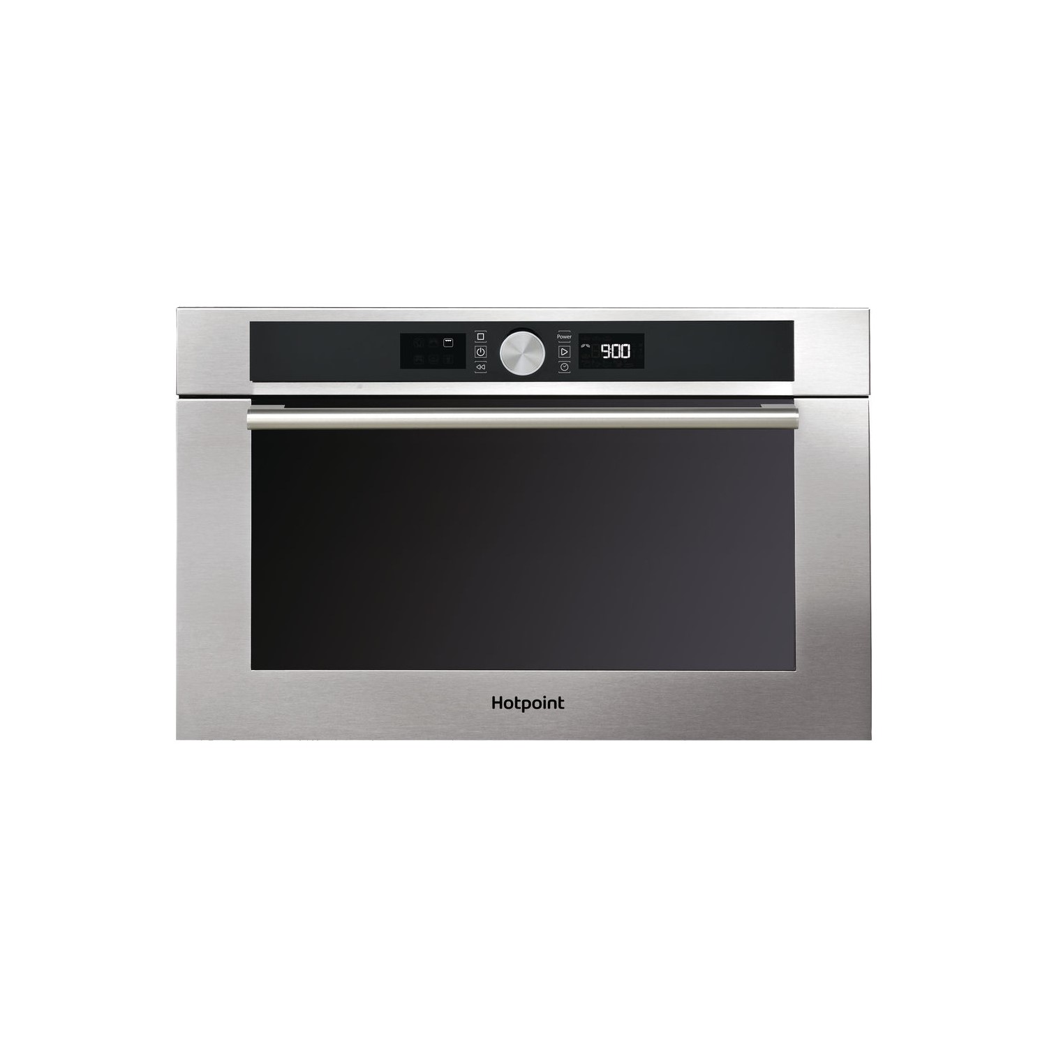 Hotpoint 31L 1000W Built-in Microwave Oven with Grill - Stainless Steel