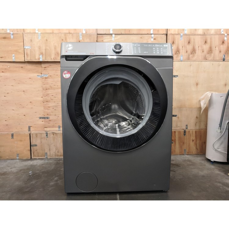 Refurbished Hoover H-Wash 500 HWB410AMBCR Smart Freestanding 10KG 1400 Spin Washing Machine Graphite