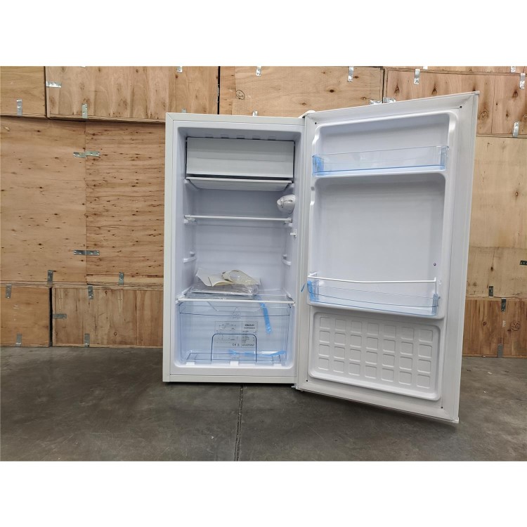 GRADE A3 - electriQ 62 Litre Freestanding Under Counter Fridge with Ice Box  84.5cm Tall 45cm Wide - White