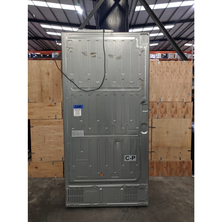 Refurbished Haier HTF-540DGG7 Freestanding 473 Litre 70/30 American Fridge Freezer Silver