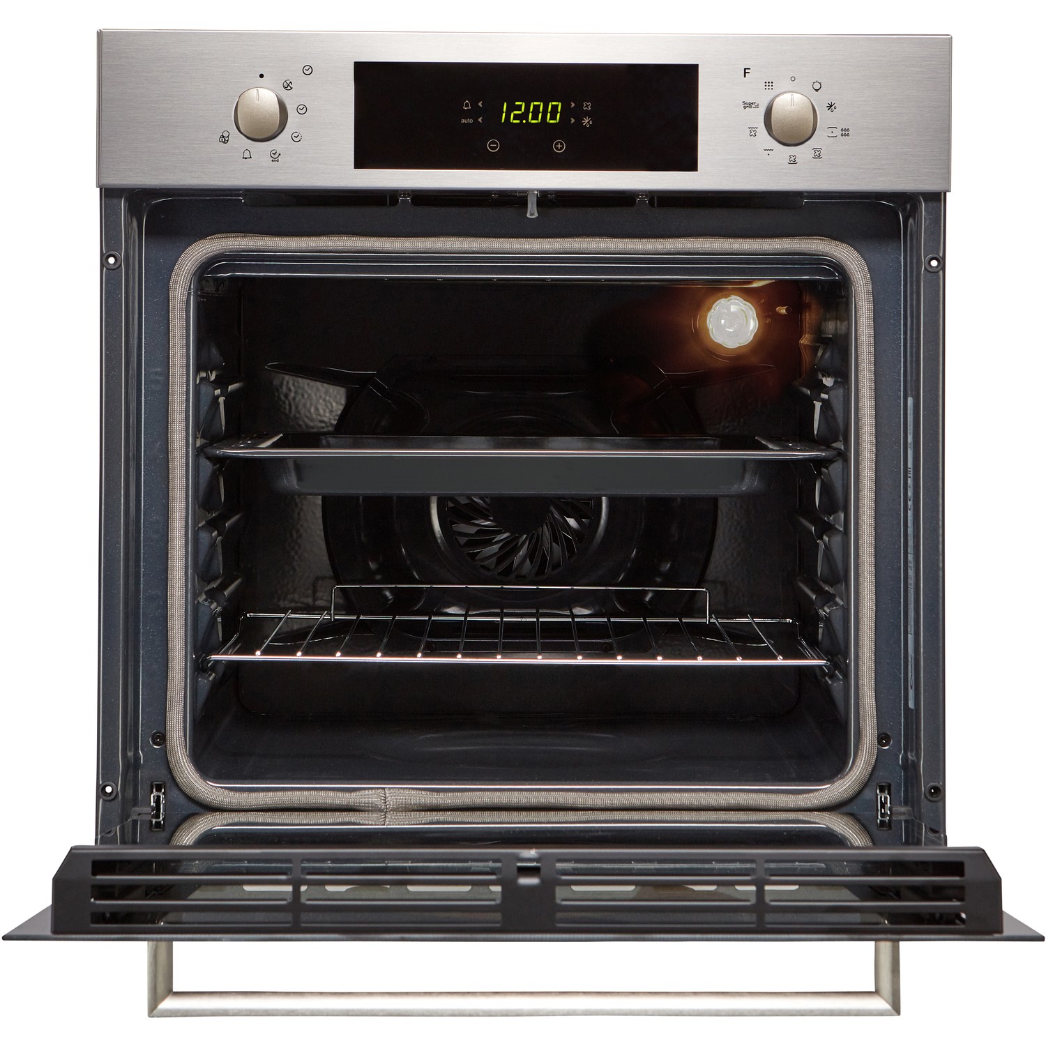 Candy 70L Pyrolytic Self Cleaning Electric Single Oven Stainless Steel FCPKS816X Appliances