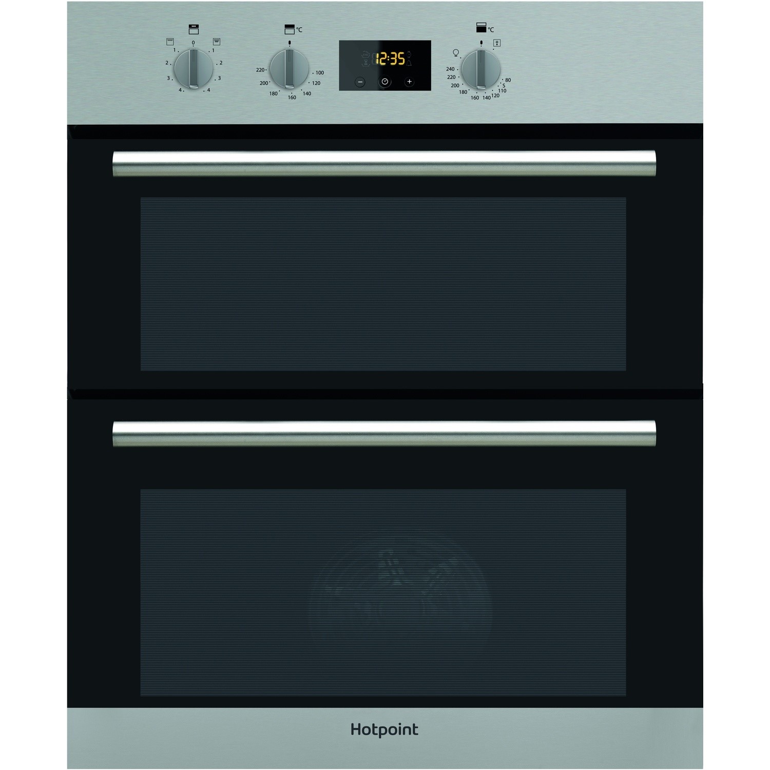 Hotpoint Class 2 DU2540IX Built Under Electric Double Oven With Feet - Stainless Steel - A/A Rated