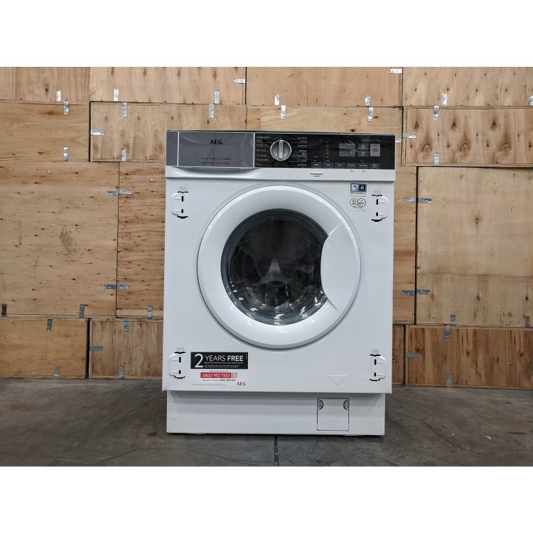 Refurbished AEG 7000 Series L7WE7631BI Integrated 7/4KG 1550 Spin Washer Dryer With Steam White