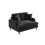 ALMOST PERFECT - Charcoal Velvet Loveseat - Payton