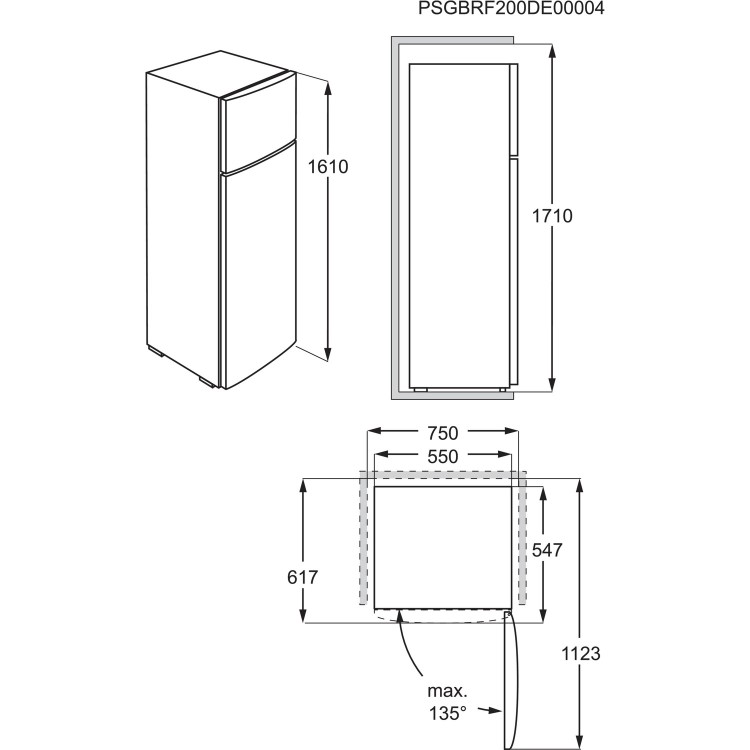 Refurbished Zanussi ZTAN28FW0 Freestanding 242 Litre 80/20 Fridge Freezer White