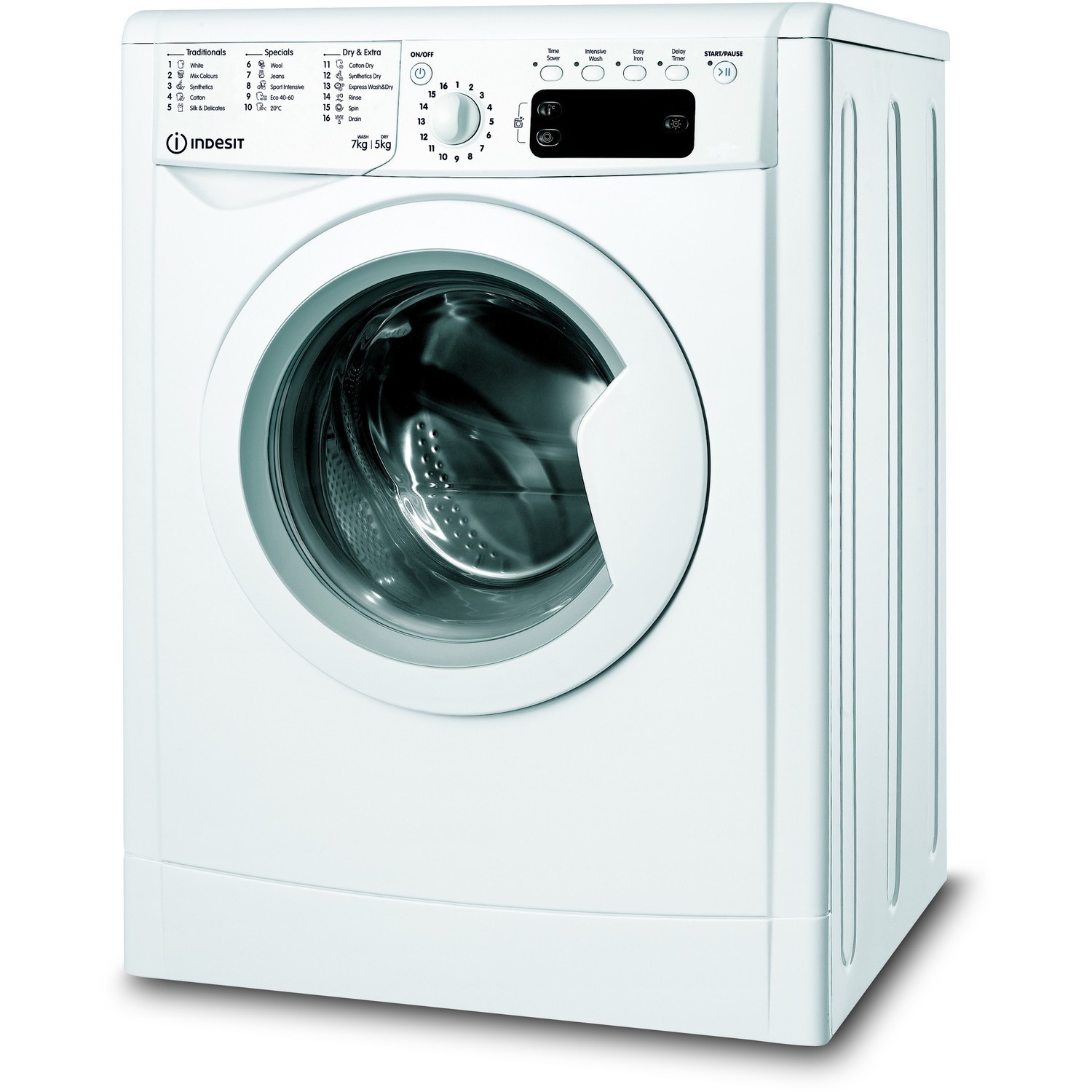Indesit 7kg Wash 5kg Dry 1200rpm Freestanding Washer Dryer - White