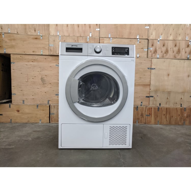 Refurbished Smeg DHT81LUK Freestanding Heat Pump 8KG Tumble Dryer White