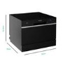 Refurbished electriQ EQDWTTB 6 Place Table Top Dishwasher Black