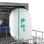 GRADE A3 - electriQ Table Top / Integrated Dishwasher - Black