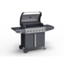 GRADE A3 - The Carolina Premium 6 Burner Black Gas BBQ with Side Burner - Includes BBQ Cover and Utensil Set