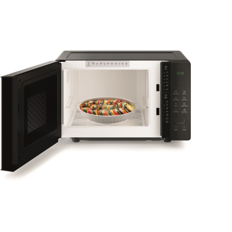 GRADE A2 - Hotpoint MWHF201B 20L 800W Freestanding Microwave Oven - Black