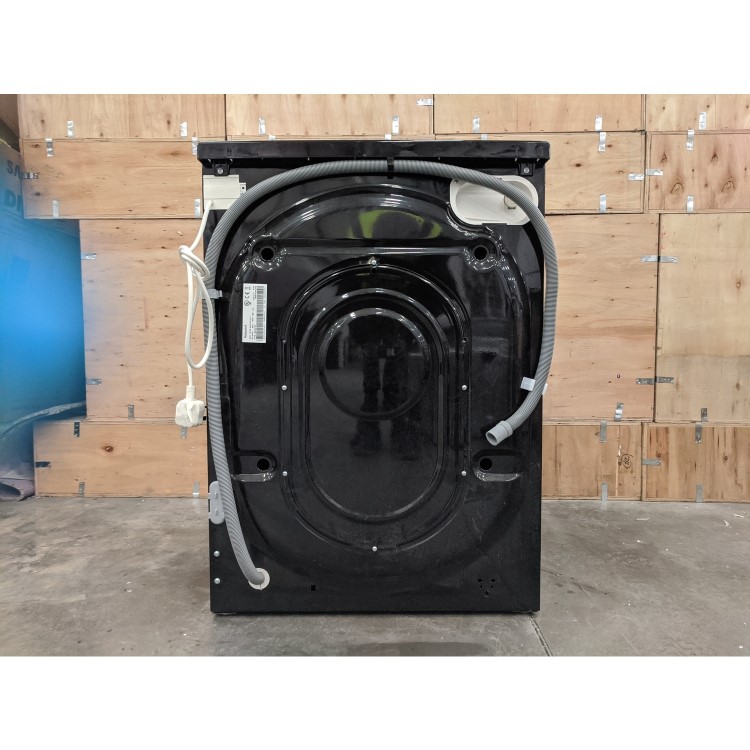 Refurbished Hotpoint NSWM843CBSUKN Freestanding 8KG 1400 Spin Washing Machine Black
