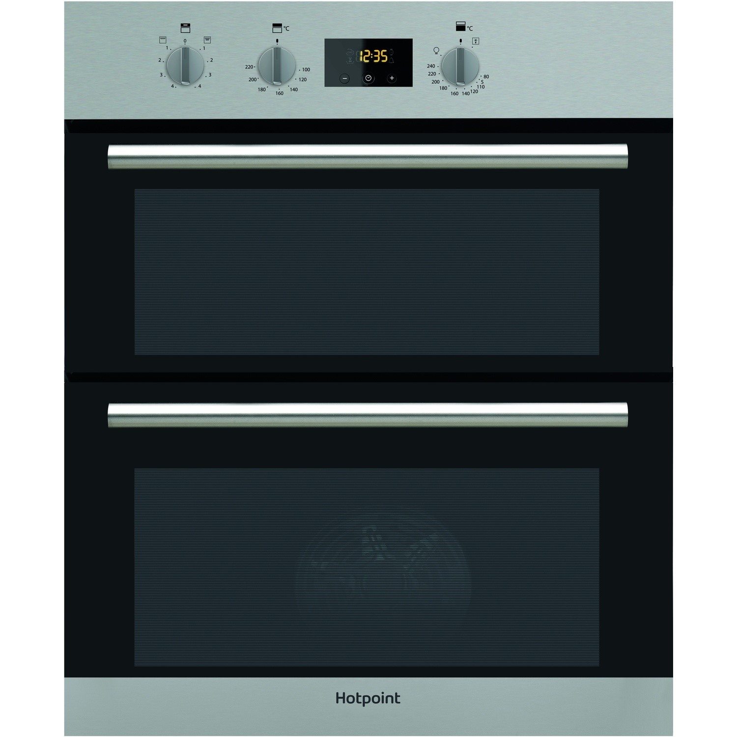 Refurbished Hotpoint DU2540IX 60cm Double Built Under Electric Oven