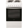 GRADE A1 - Indesit IS5E4KHW 50cm Single Oven Electric Cooker With Electric Hob - White